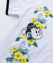 Load image into Gallery viewer, S/S FLORAL PRINT RINGER TEE

