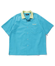 Load image into Gallery viewer, S/S 2 TONE OPEN COLLAR SHIRT
