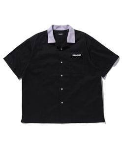 S/S 2 TONE OPEN COLLAR SHIRT